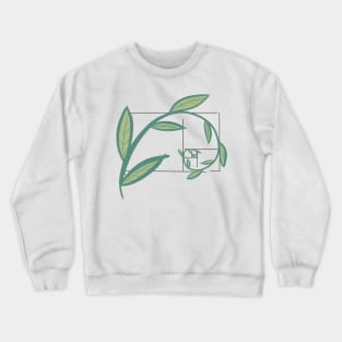 Fibonacci spiral plant Crewneck Sweatshirt